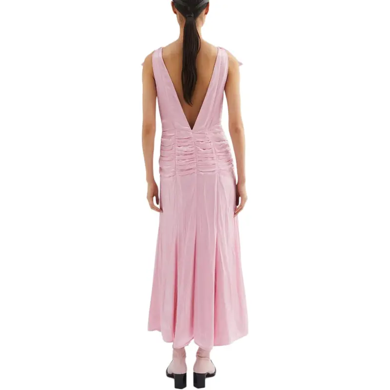 JIL SANDER Pleat detail Midi Dress-3