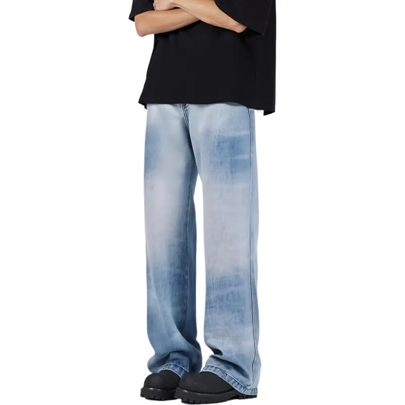 PENTAGONAL HEART Jeans Men's Light Blue-2