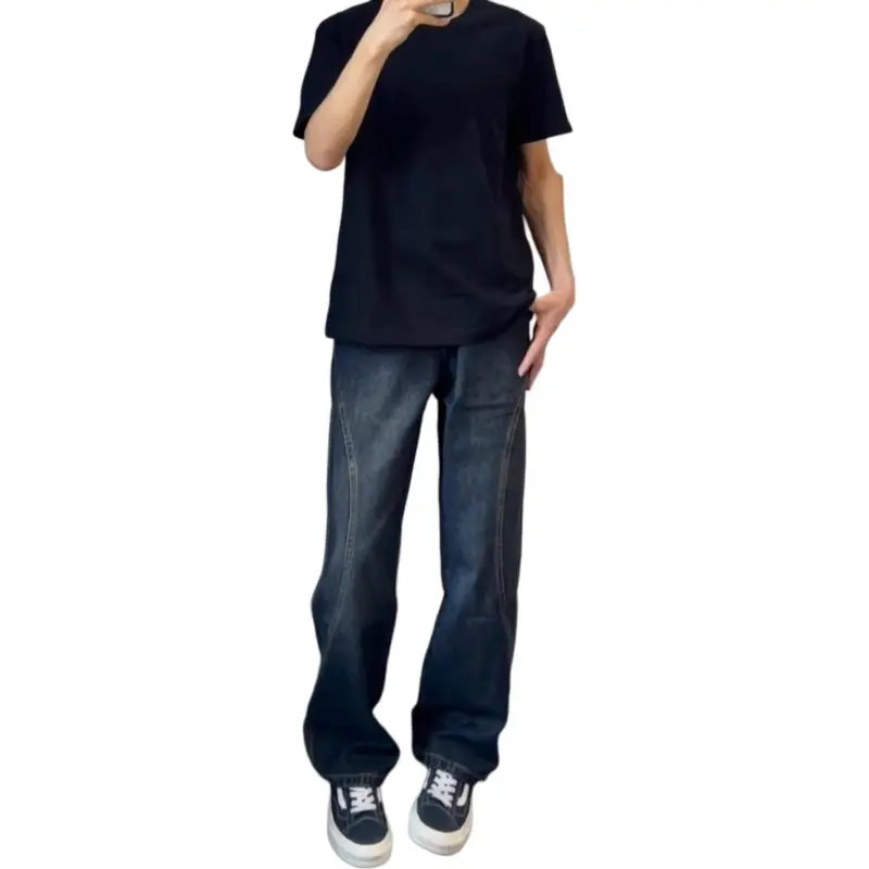 KVIV Jeans Men's Vintage Blue Gray-1