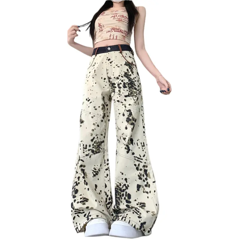 GOSO Jeans Women's Apricot Leopard Print-3