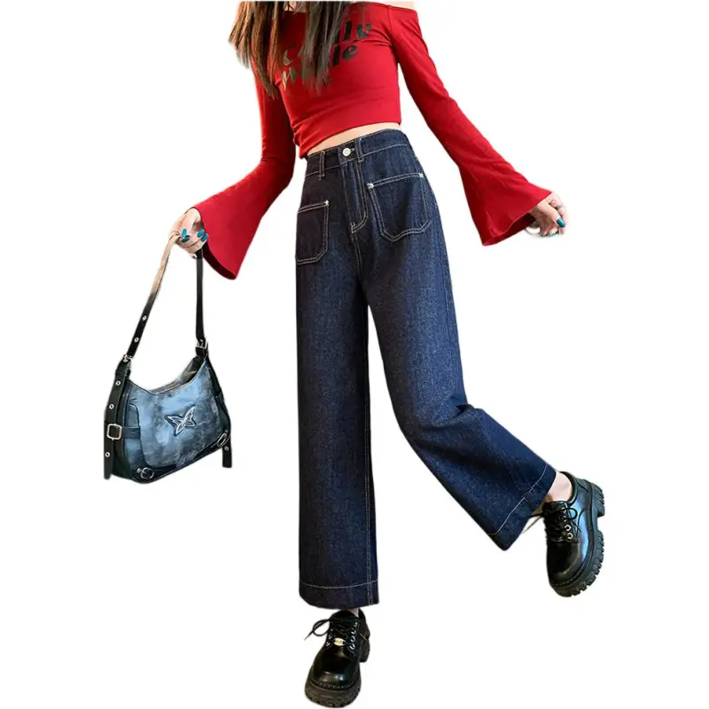 Mu Xiao Xin Jeans Women's Denim Blue-2