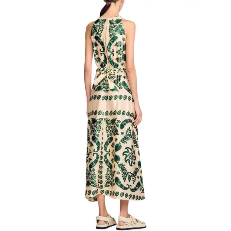 Sandro Paisley print Maxi Dress-3