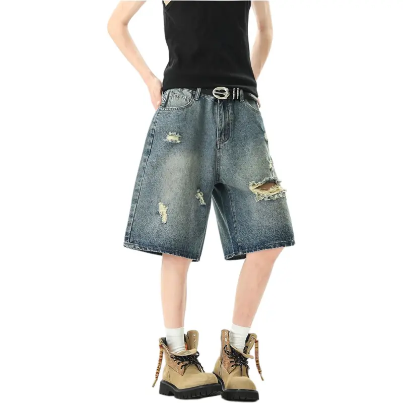Glona Klio Denim Shorts Unisex Blue-1