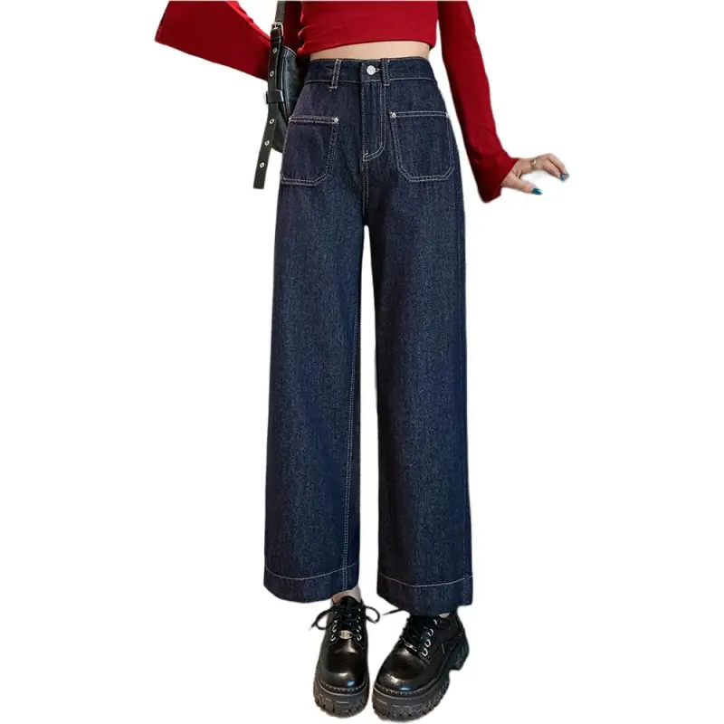 Mu Xiao Xin Jeans Women's Denim Blue-4