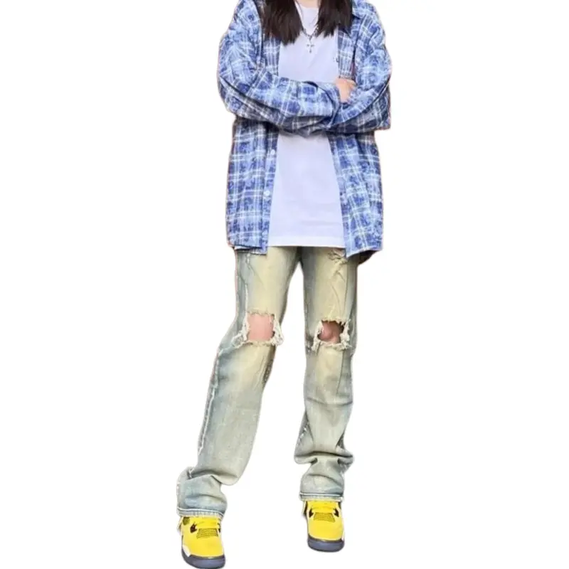 KVIV Jeans Unisex Yellow Mud -1
