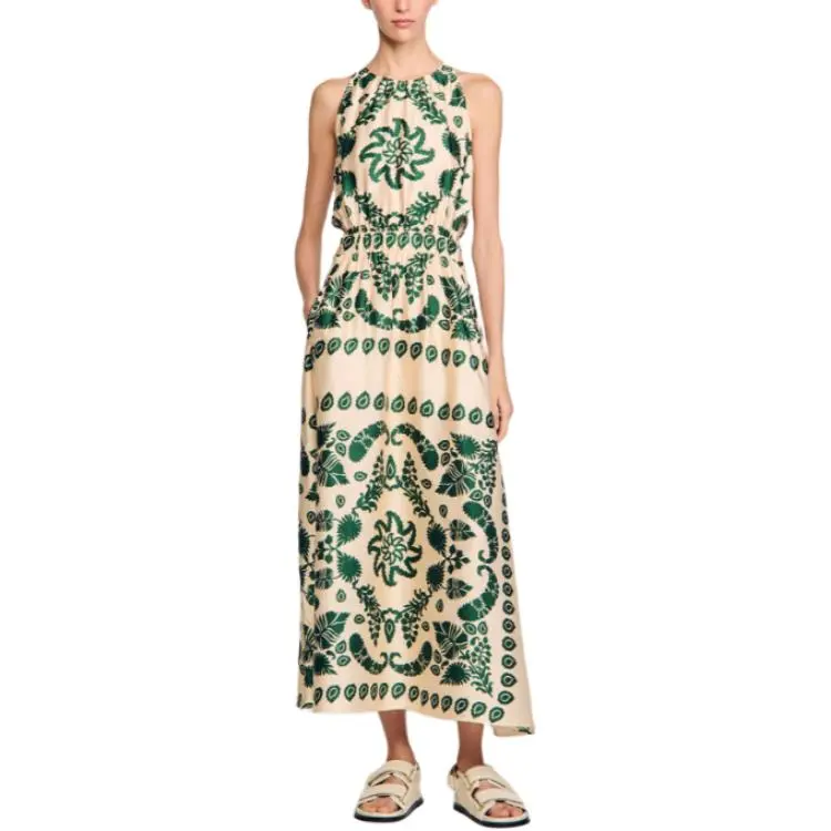 Sandro Paisley print Maxi Dress-2