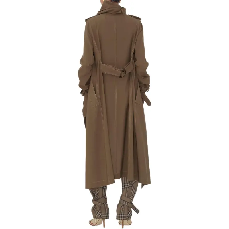 Burberry SS25 Trench Coat Women's White Weasel-3