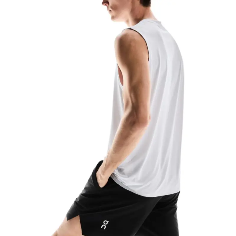 On Court Tank Top Men's Pure White-3