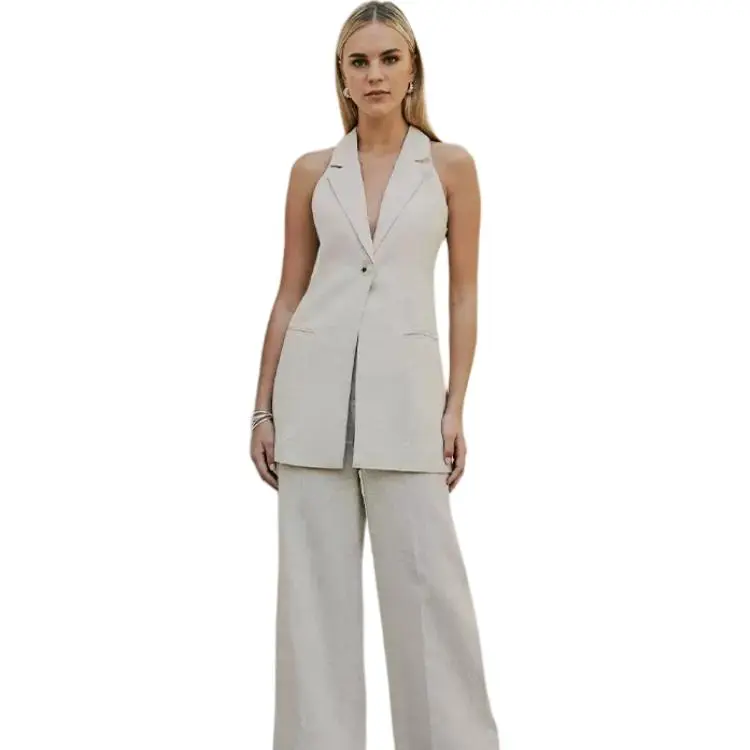ELLIATTCOLLECTIVE Suit Trouser Women's Apricot-0