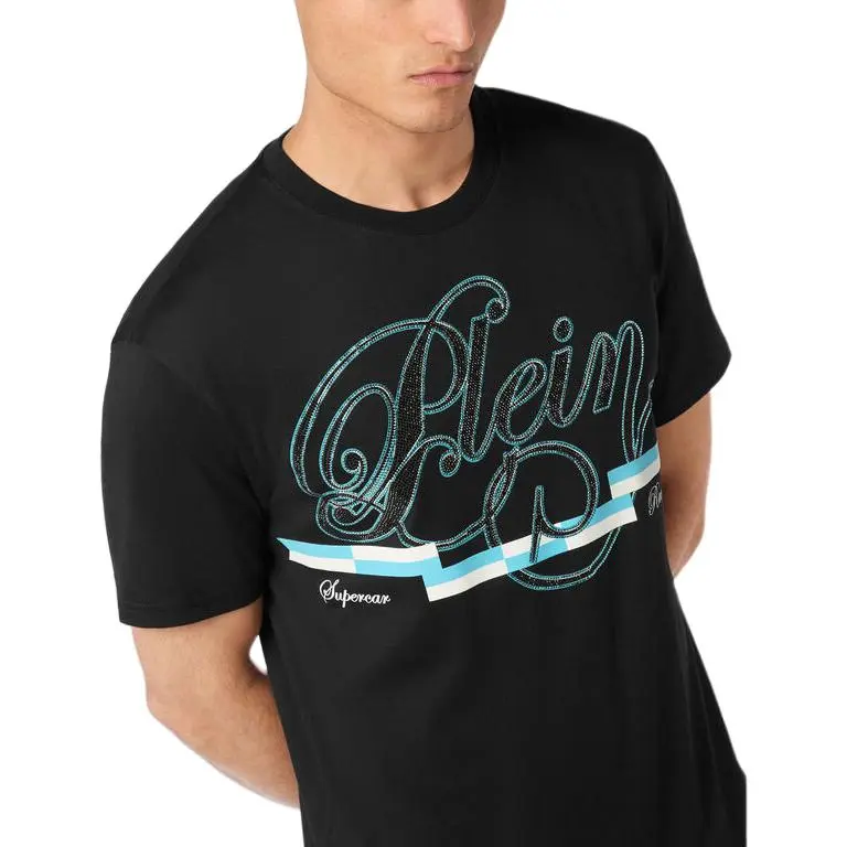 PHILIPP PLEIN Coursive Border T shirt-4