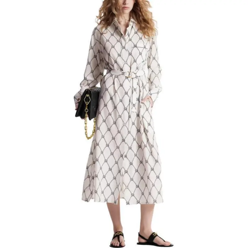 LOUIS VUITTON SS23 Long-Sleeved Dresses Women's White-1