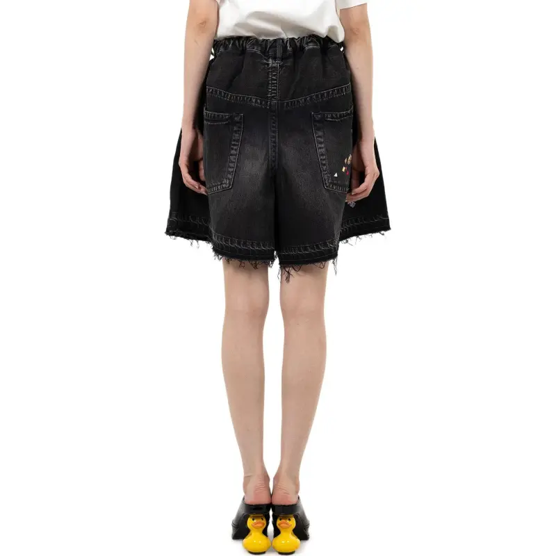 Maison Mihara Yasuhiro SS25 Denim Shorts Women's Black-3
