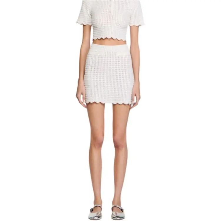 Sandro Open knit Mini Skirt-1