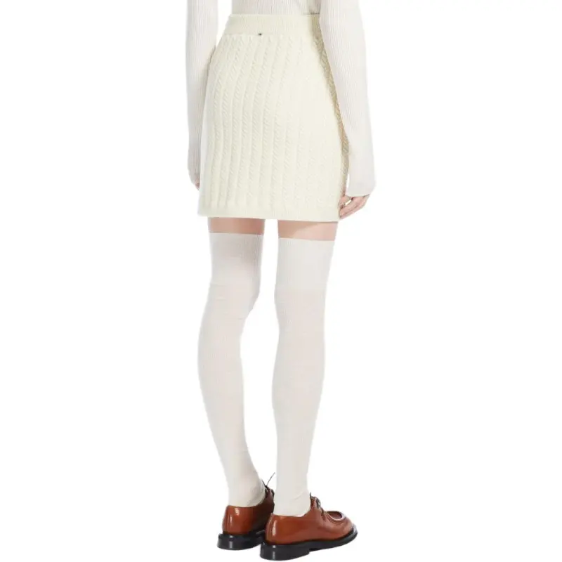 SportMa Casual Short Skirts Women's Ivory White-3