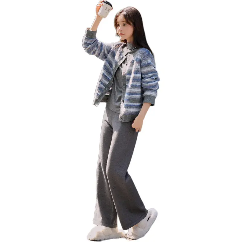 Mo Han Yi Mei Knitwear Women's Blue Gradient-5