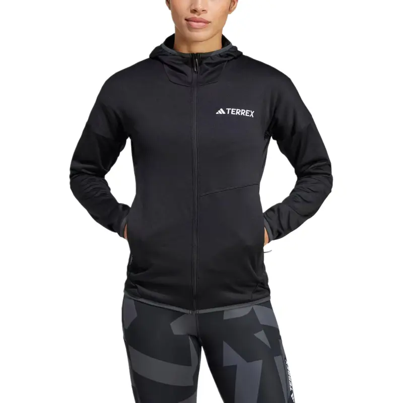 Adidas Free Shipping With AdiClub Terrex Xperior Climawarm Light Fleece Hooded Jacket-1