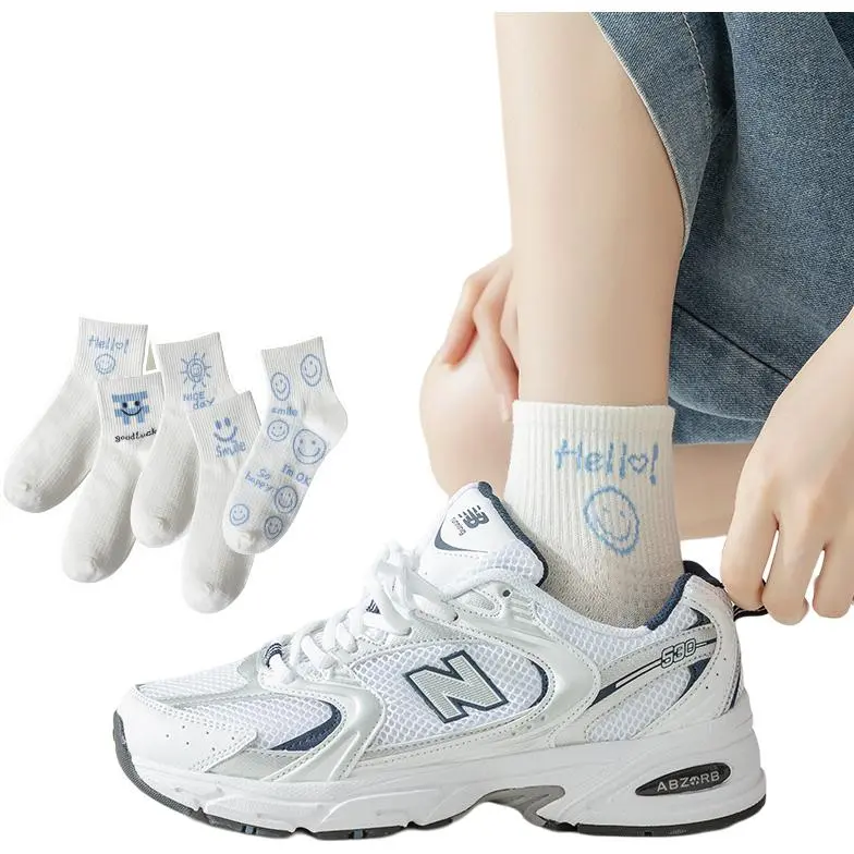 Temooues Mid Calf Socks Women's 5 Pack-5