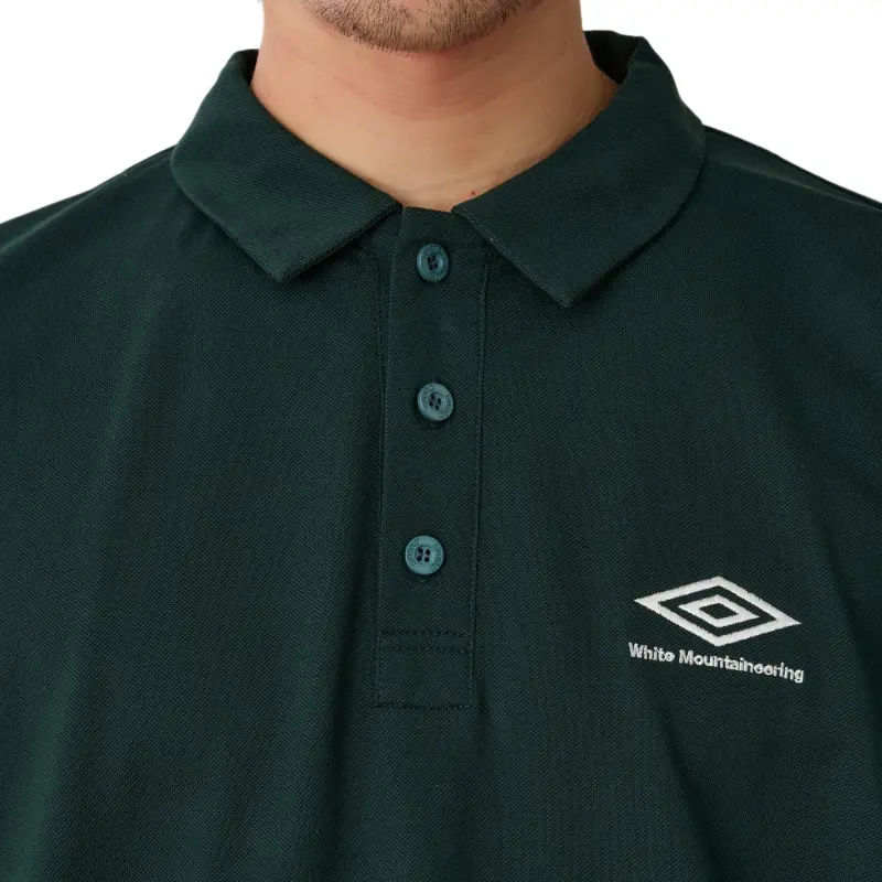 White Mountaineering x UMBRO Polo Shirt Men's Green-3