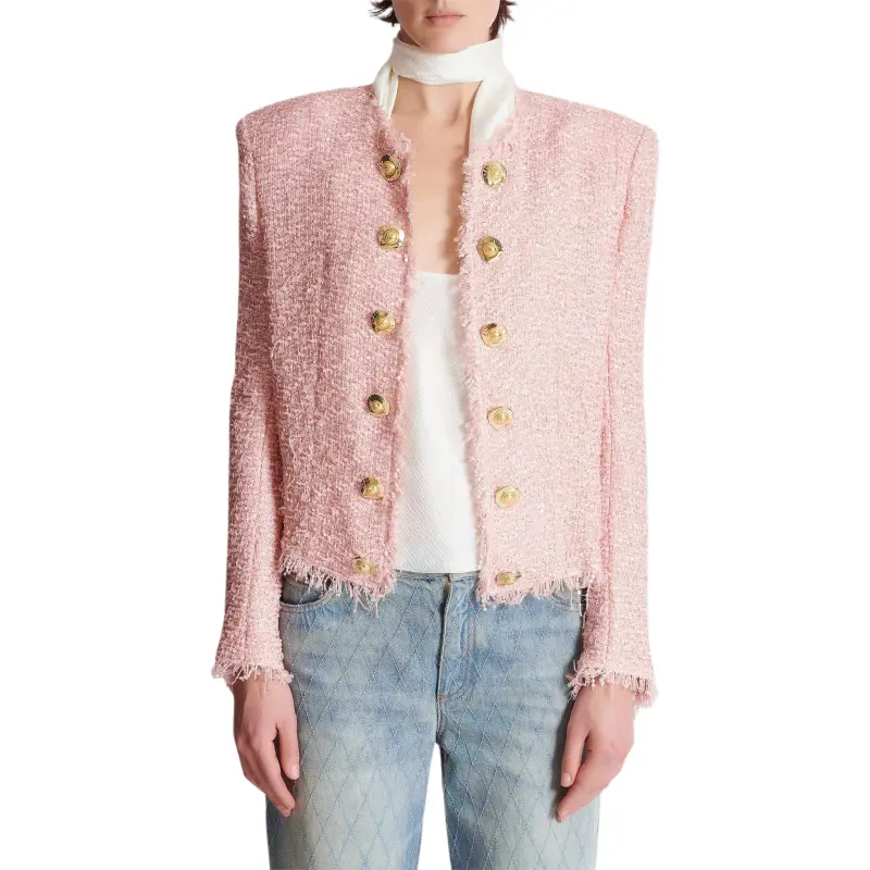 BALMAIN Sequin embellished Tweed Jacket-1