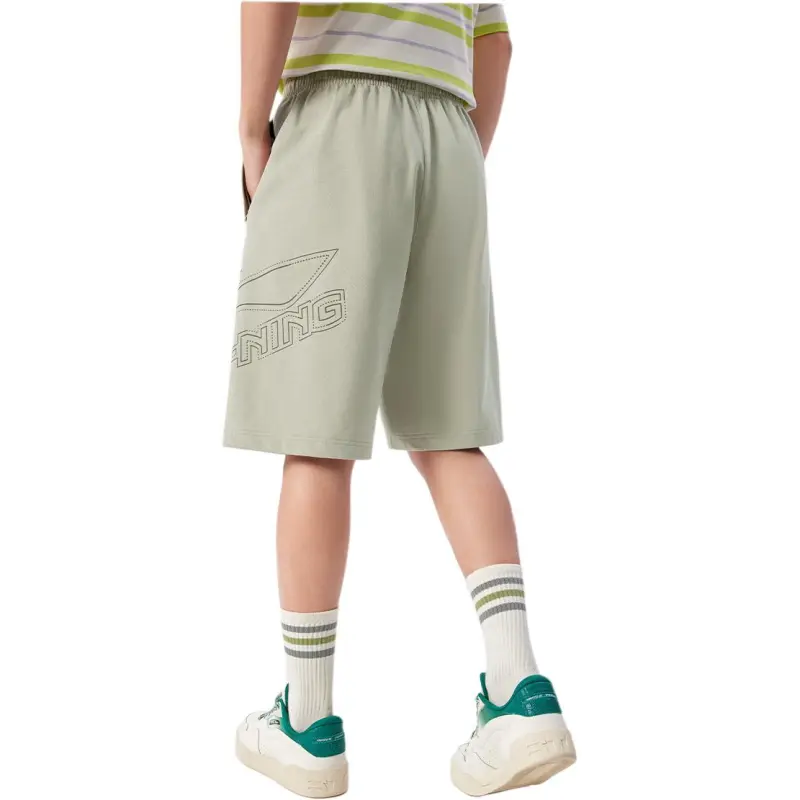 LiNing Casual Shorts Men's Limewash Gray-4