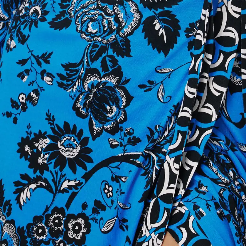 Diane Von Furstenberg Long Sleeved Dress Women's Blue-4