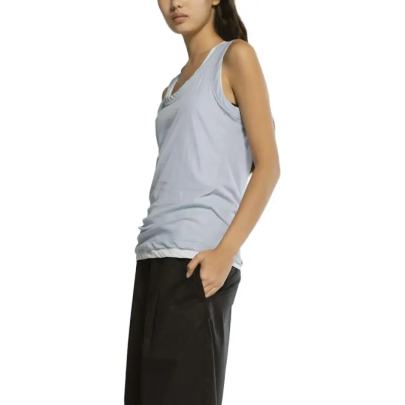 CINOH Tank Tops Women's Sax Blue-5