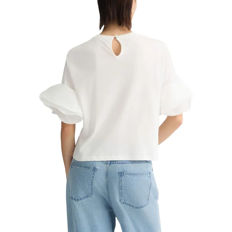 LIU·JO Flounce sleeve T shirt-3