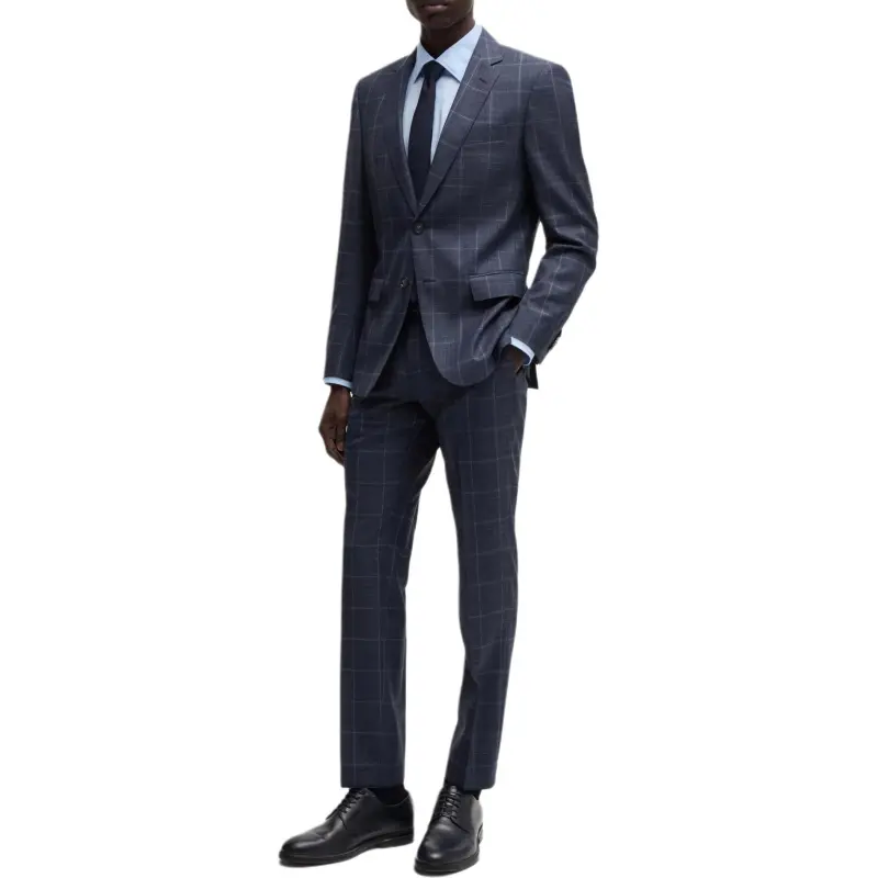 HUGO BOSS Plaid check Single breasted Suit-1