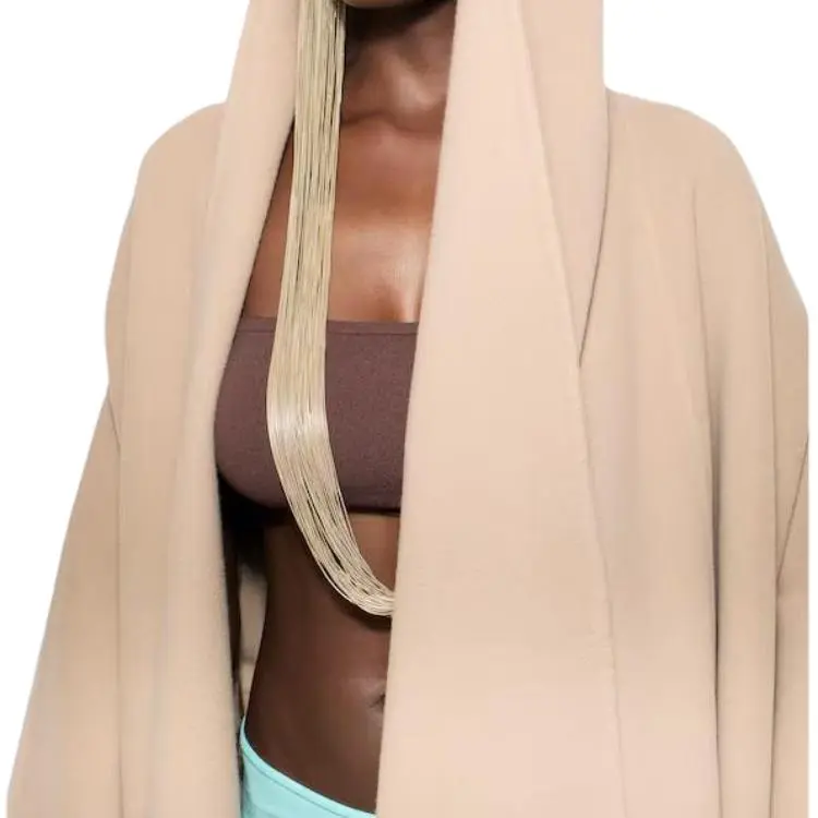 Alaia Hooded Maxi Cape-5