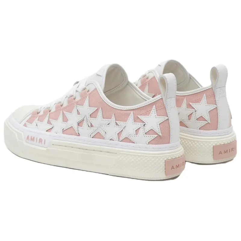 AMIRI Stars Court Low Top Skateboard Shoes Women's Pink-3