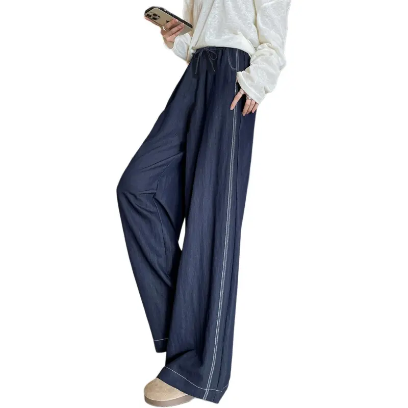 Weixi Casual Pants Women's Dark Blue-5