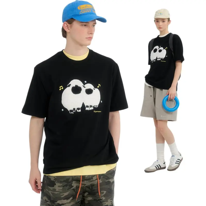 MYSAMESAME T Shirt Unisex Black-1