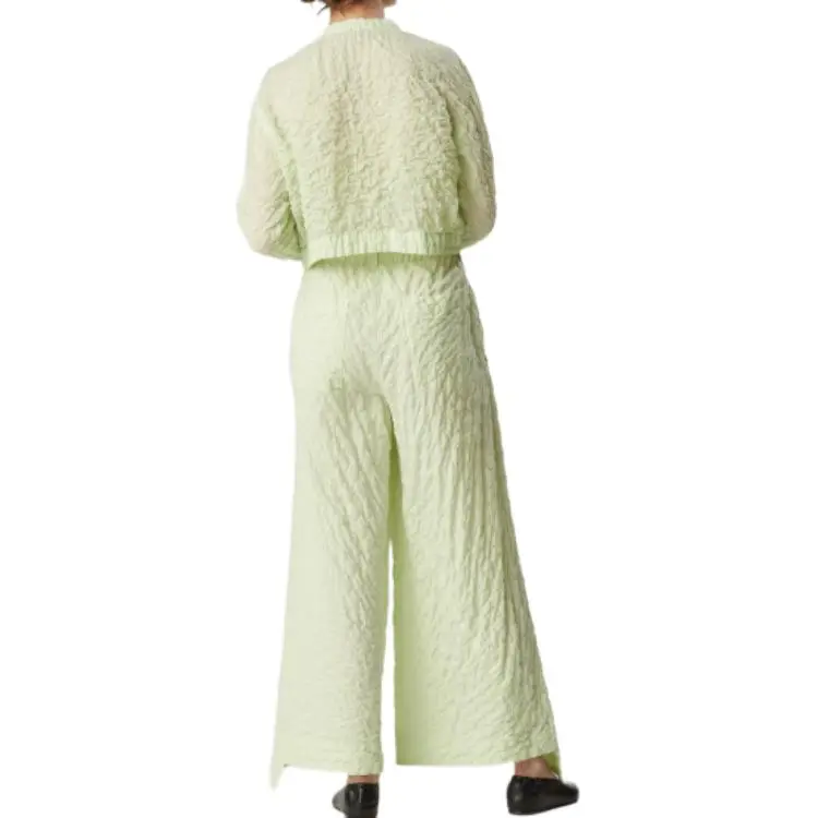 ISSEY MIYAKE SS25 Casual Pants Women's Green-2