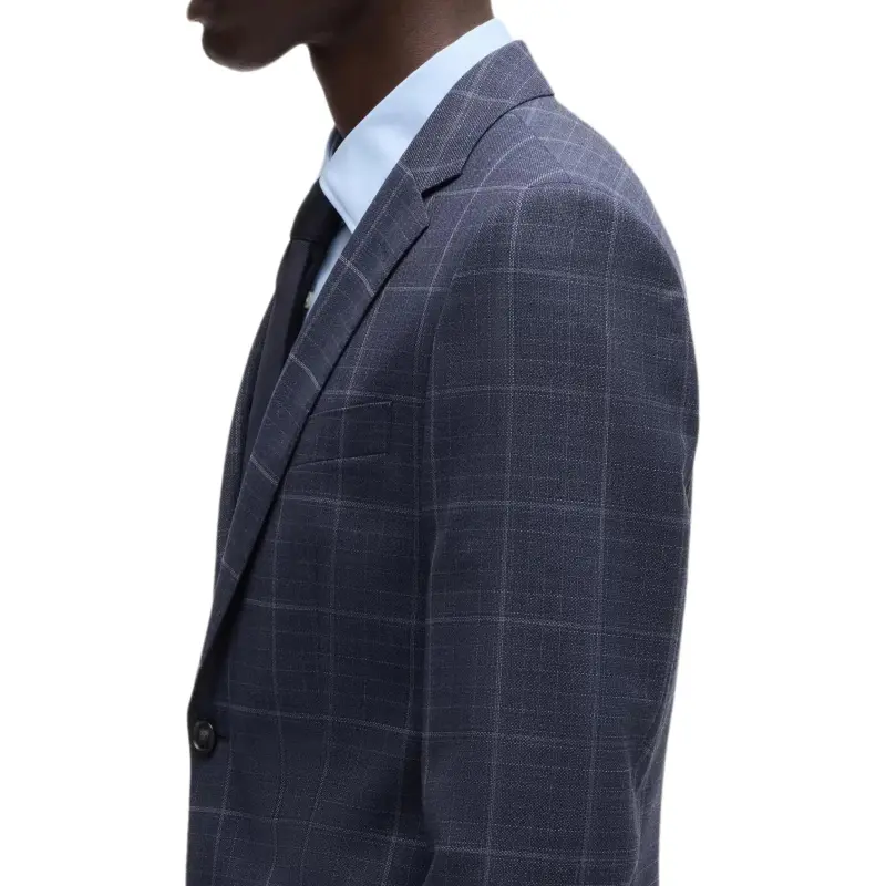 HUGO BOSS Plaid check Single breasted Suit-6