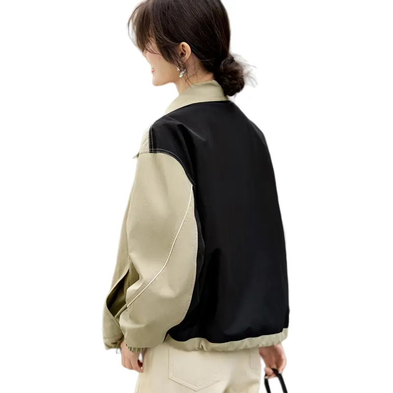 XWI Jackets & Coats Women's Khaki & Black-5