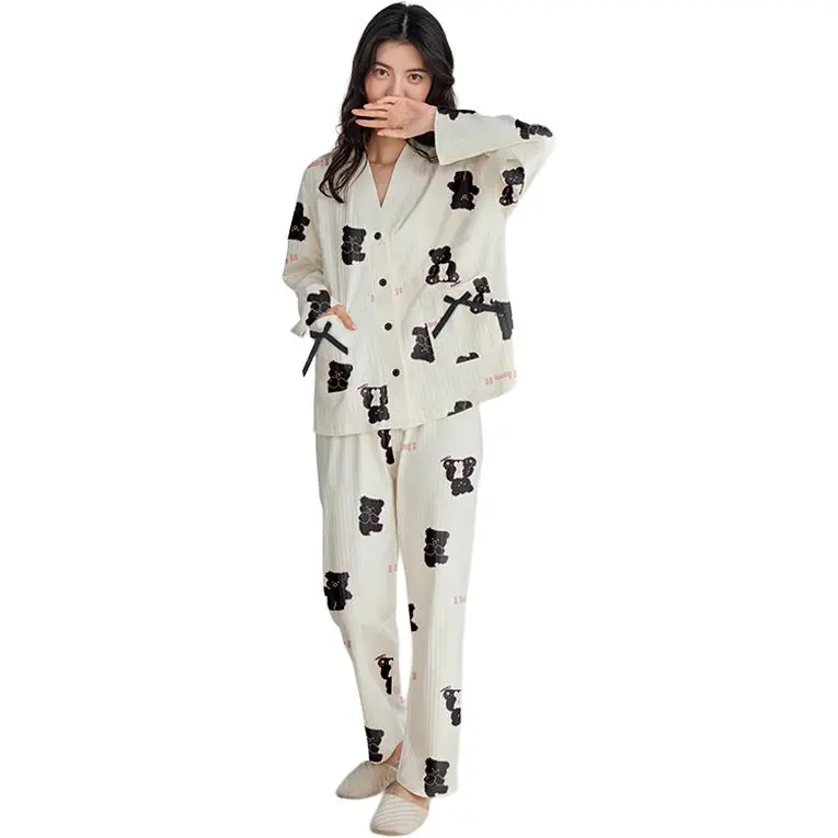 ZAO FU NIAO Pajama Set Women's Image Color-3