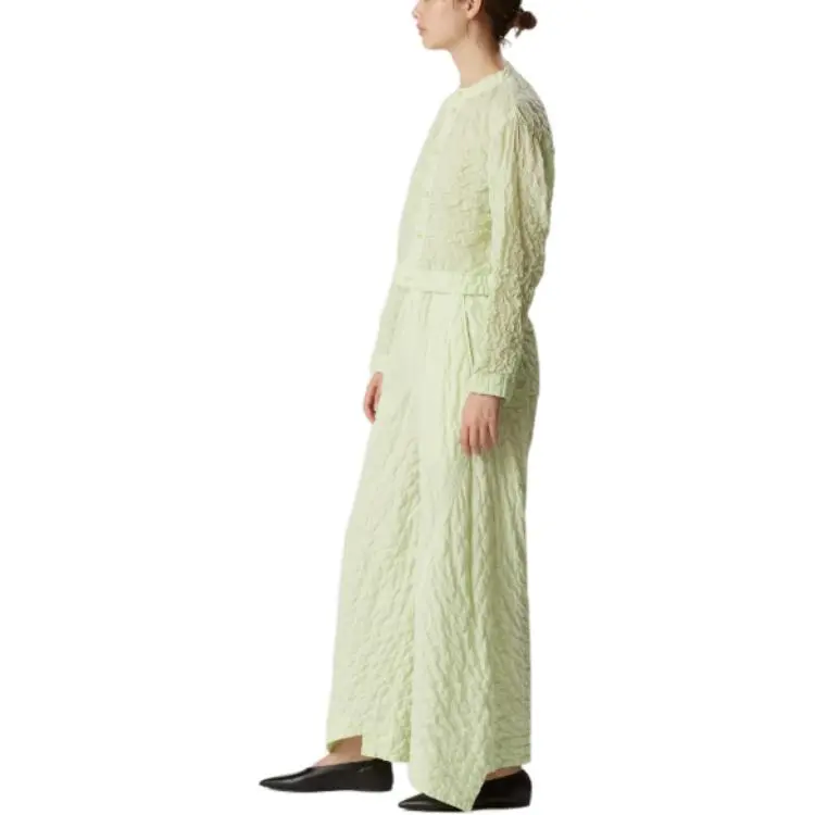 ISSEY MIYAKE SS25 Casual Pants Women's Green-3