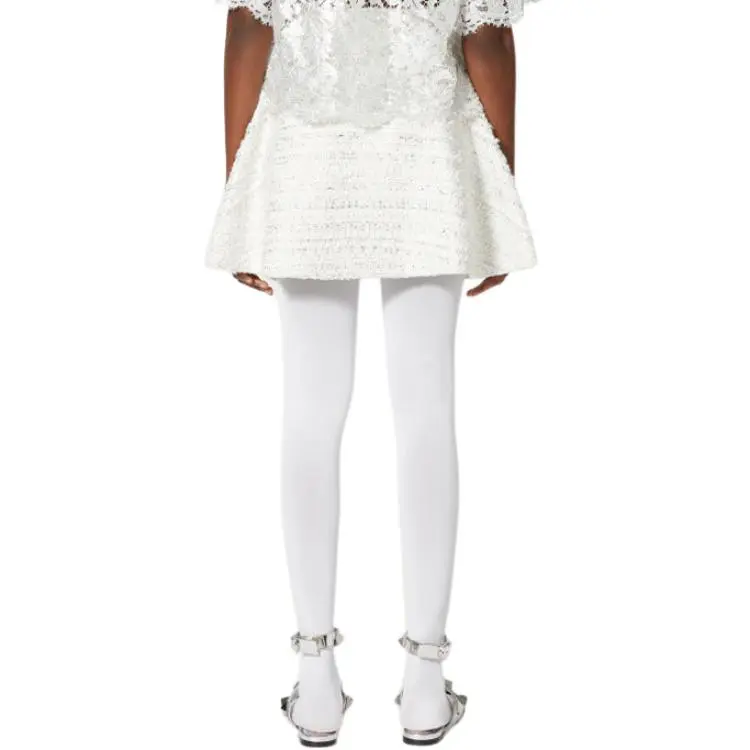 Valentino Casual Short Skirts Women's Silvery White-2