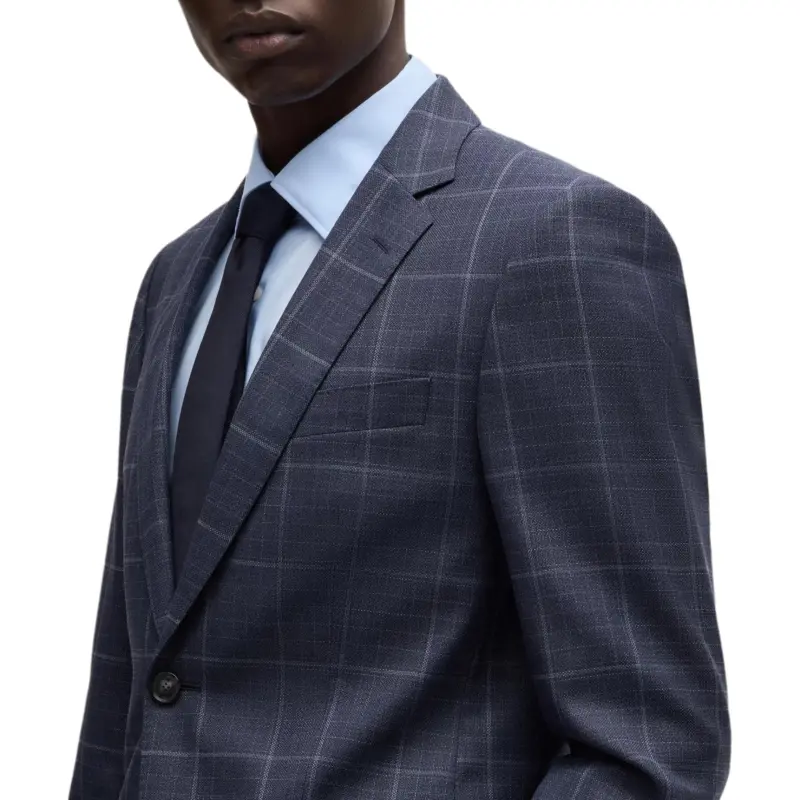HUGO BOSS Plaid check Single breasted Suit-7