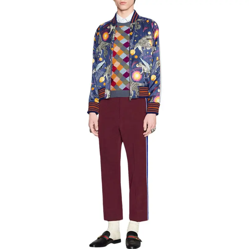 GUCCI Space Animals Silk Bomber Jacket-2
