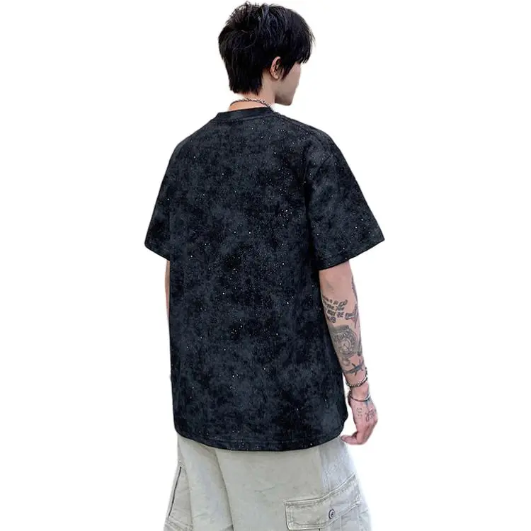 DARK HORSE Pissai Luxury Streetwear Japanese Vintage Heavyweight Short Sleeved Top Unisex-1