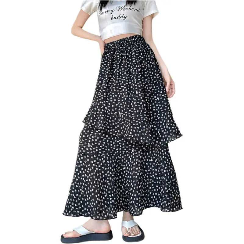 Mu Xiao Xin Casual Long Skirt Women's-2