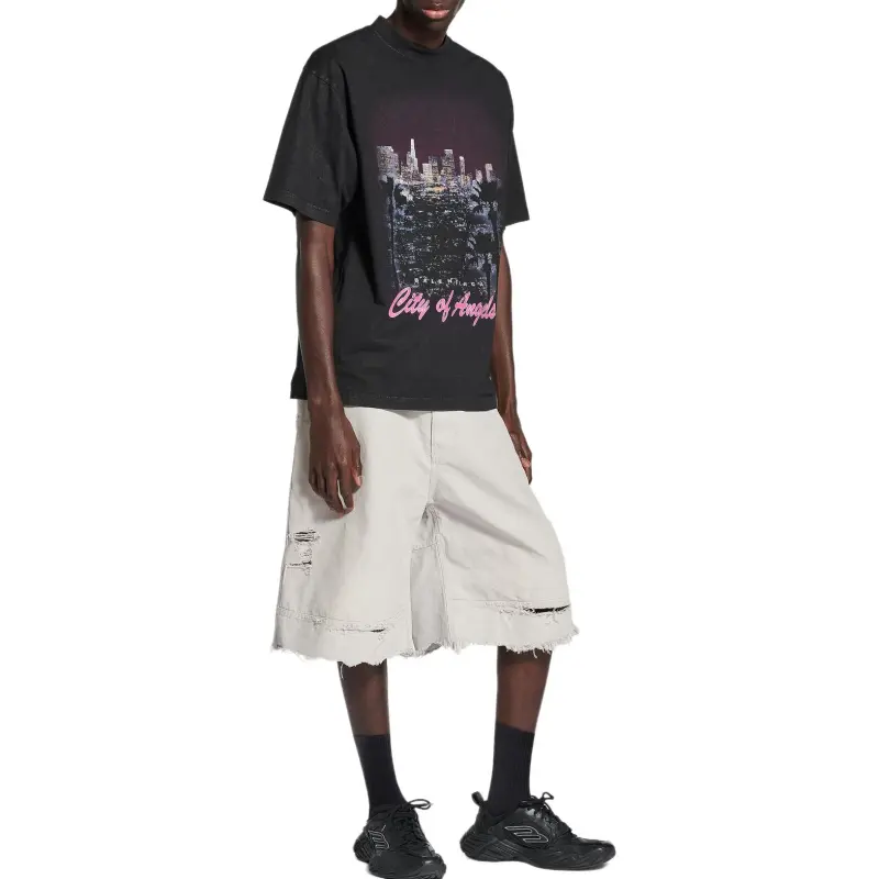 Balenciaga SS25 T Shirt Regular Fit Unisex Black-6