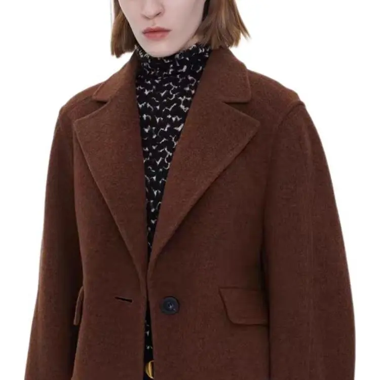 CARVEN FW23 Jackets Coats Women's Coffee-10