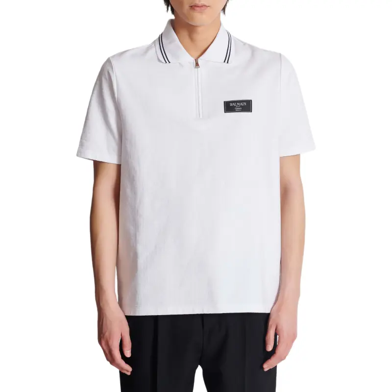 BALMAIN SS25 Polo Shirt Men's White-1