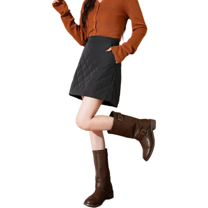 Tonlion Casual Short Skirts Women's Black-1