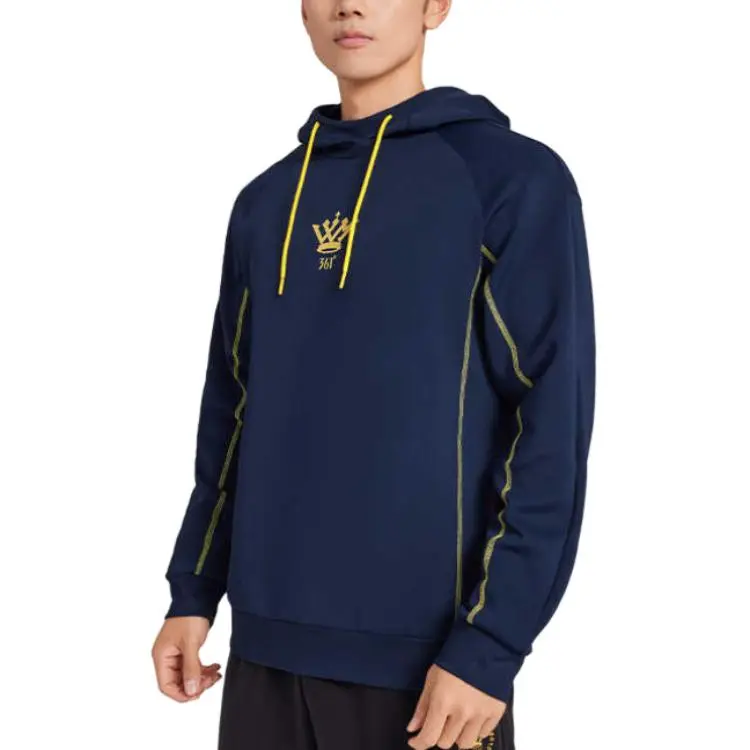 361° x LVXIAOMING LIANMINGKUAN Basketball Collection Sweatshirt Men's Deep Ink Blue-1