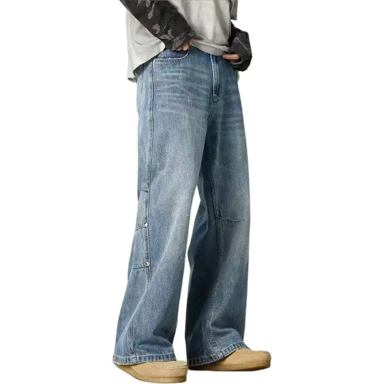 PAINT STAIN Jeans Unisex Blue-6