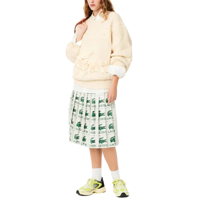 LACOSTE X Lemarié Floral appliqué Sweater-4