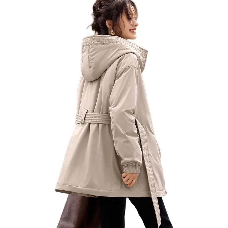 Mo Han Yi Mei Puffer Jacket Women's Light Khaki-3